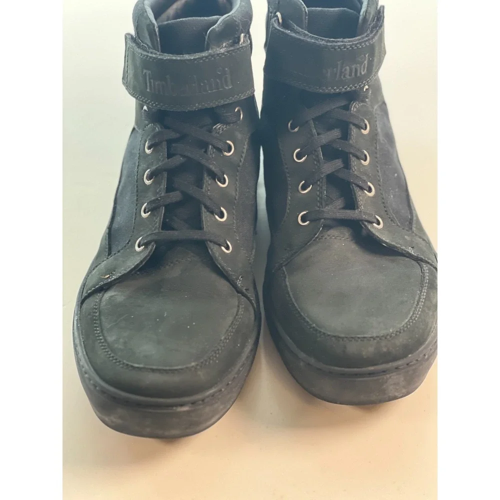 Timberland Men's‎ Boots Size 12M Black Leather Earthkeepers Genuine Leather